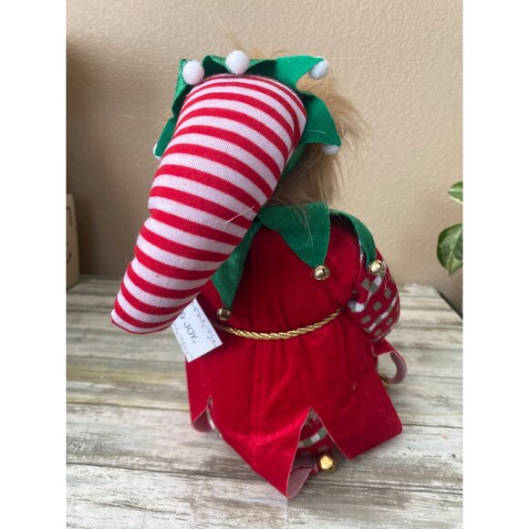 Jingles & Joy Christmas Elf Posable Shelf Sitter 20” Holiday Mantle Decor NEW - Picture 9 of 12